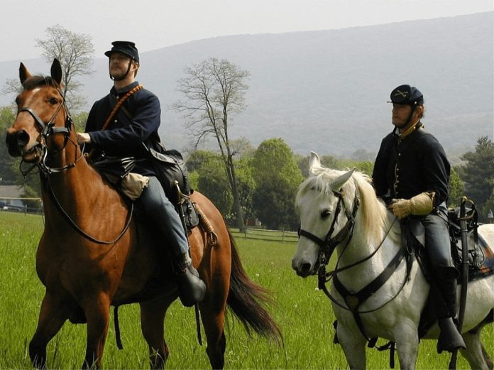 Droop Mountain Mounted Cavalry On Patrol