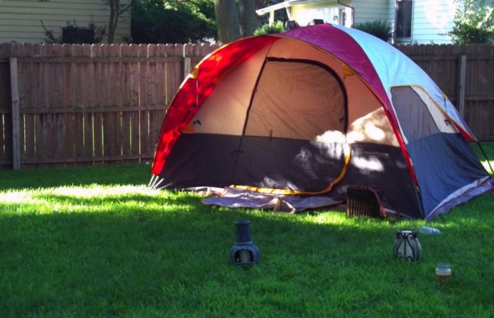 Lady Knocking At The Tent