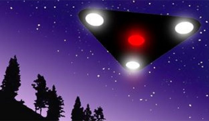 Triangular UFO Seen Over Head